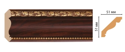 Карниз потолочный Decomaster 155-1084 (51*51*2400)