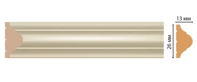 Цветной молдинг Decomaster D001-61 (26*13*2400)