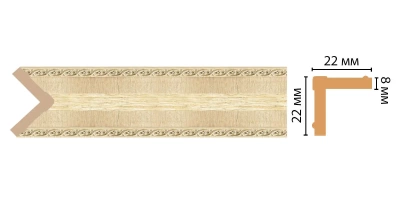 Цветной угол Decomaster 116M-5 (22*22*2400)