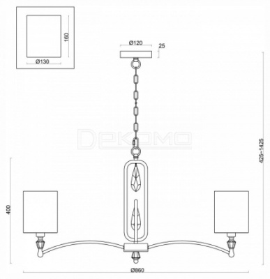 Подвесная люстра Riverside FR1007PL-08N