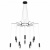 Подвесная люстра Davida MOD035PL-12B Подвесная люстра Davida MOD035PL-12B