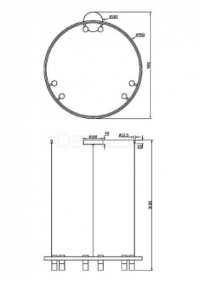 Подвесная люстра Halo MOD102PL-L42WK