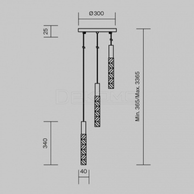 Подвесная люстра Selemo MOD328PL-L9CH3K