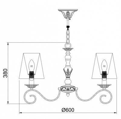 Подвесная люстра Bouquet ARM023-06-S