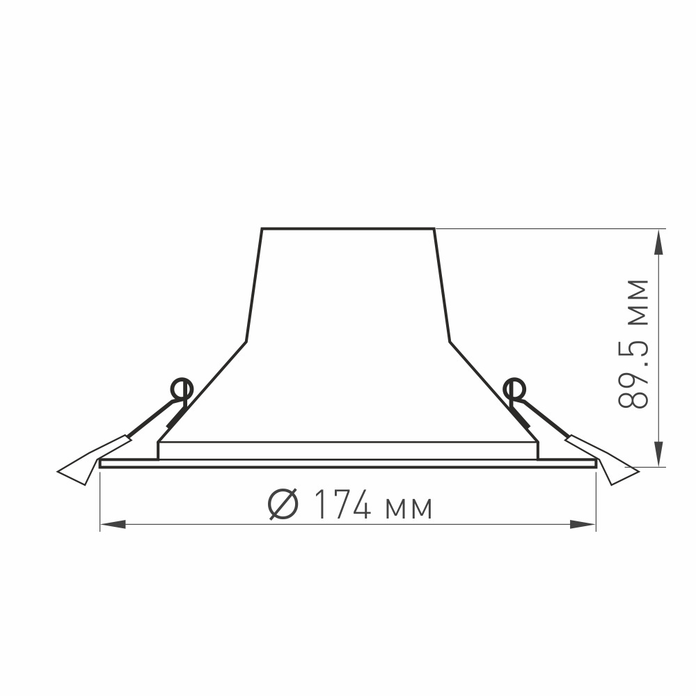 Светильник LTD-LEGEND-R175-20W Warm3000 (WH, 50 deg) (Arlight, IP20 Металл, 3 года) Arlight 025143