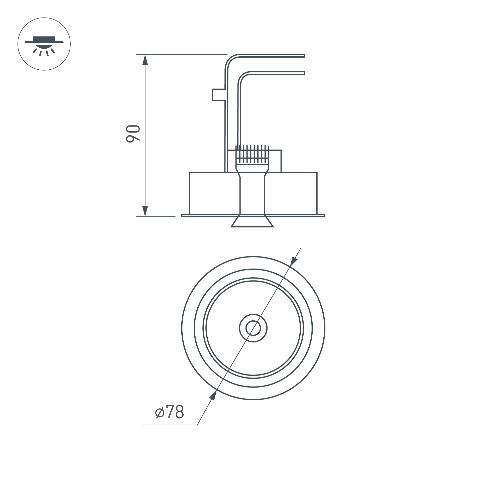 Светильник CL-SIMPLE-R78-9W Warm3000 (WH, 45 deg) (Arlight, IP20 Металл, 3 года) Arlight 026868