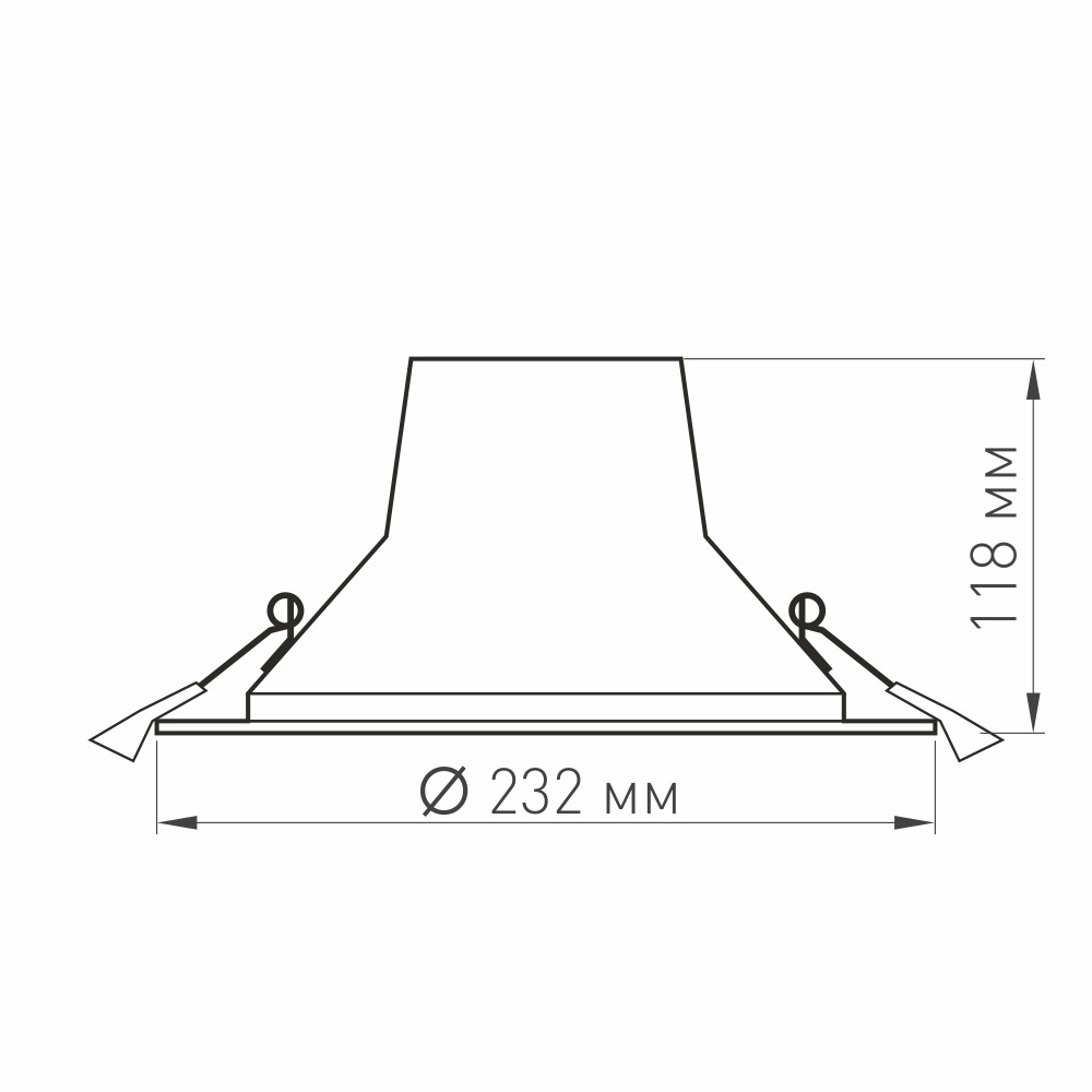 Светильник LTD-LEGEND-R230-35W Warm3000 (WH, 50 deg) (Arlight, IP20 Металл, 3 года) Arlight 027320
