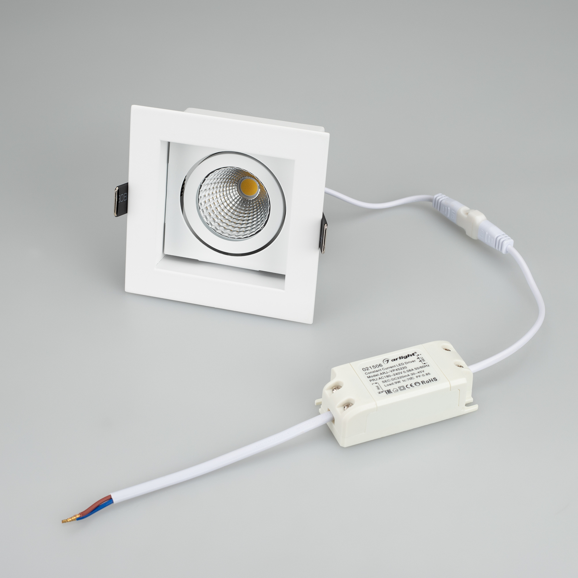 Светильник CL-KARDAN-S102x102-9W Day (WH, 38 deg) (Arlight, IP20 Металл, 3 года) Arlight 024122