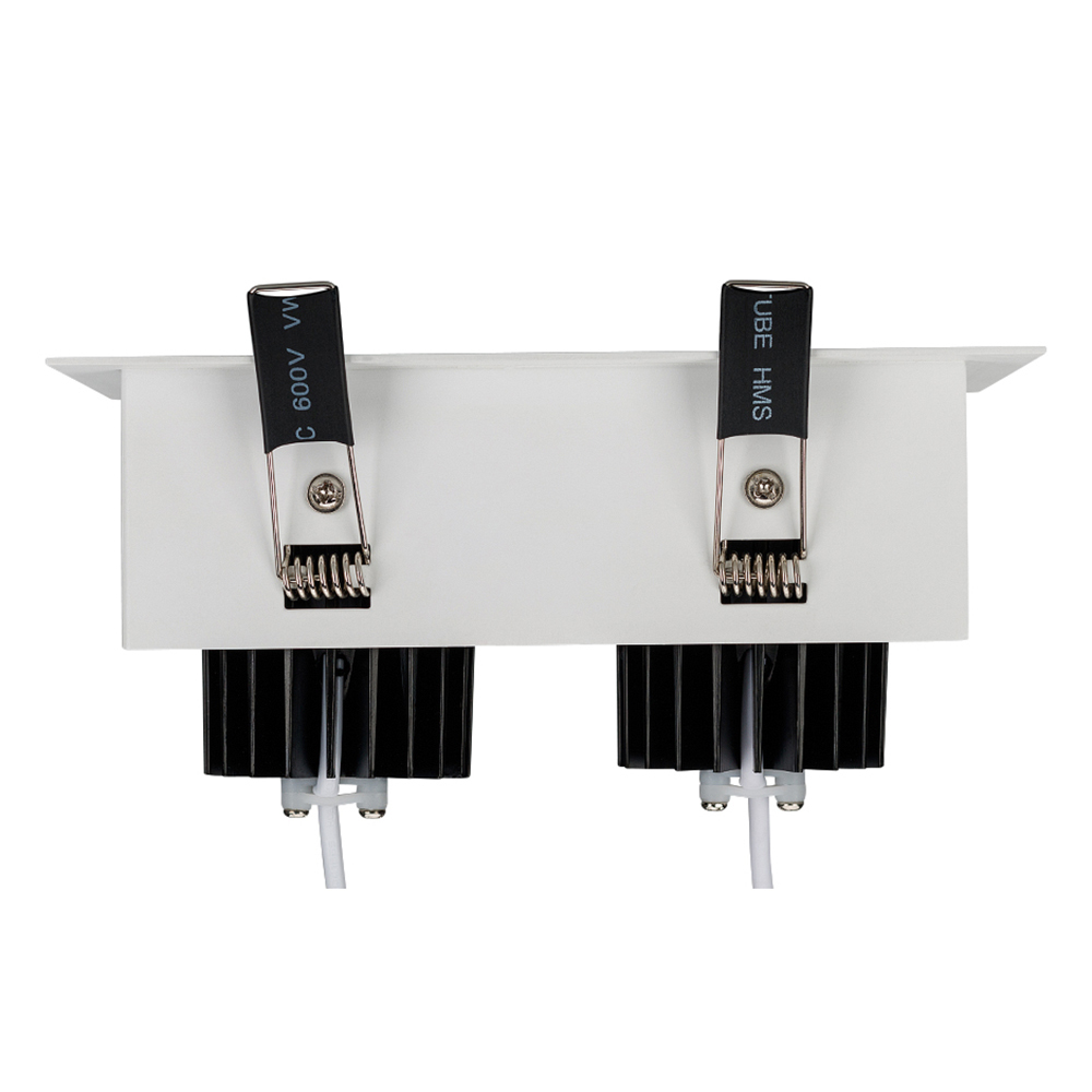 Светильник CL-KARDAN-S180x102-2x9W Warm (WH-BK, 38 deg) (Arlight, IP20 Металл, 3 года) Arlight 024130