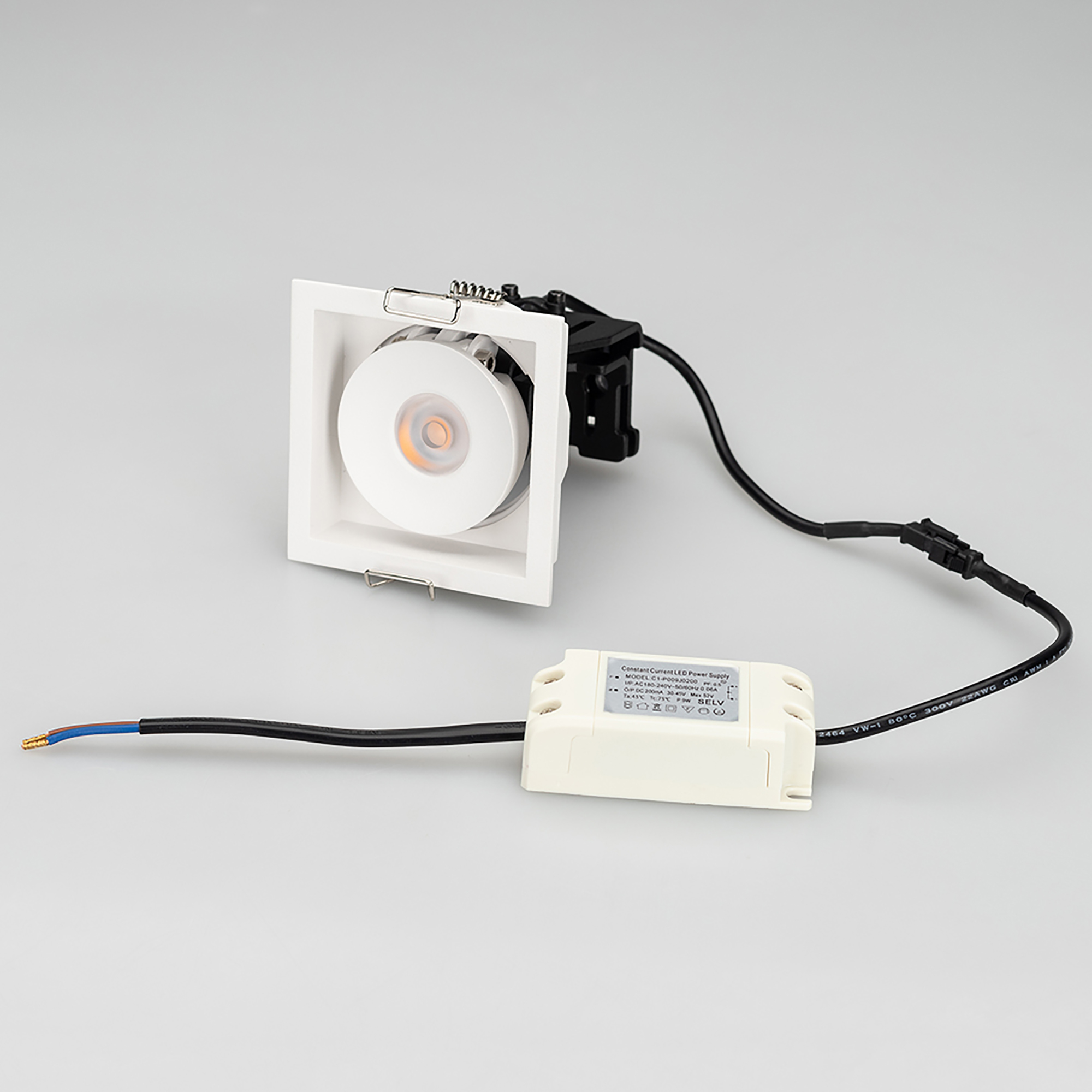 Светильник CL-SIMPLE-S80x80-9W Warm3000 (WH, 45 deg) (Arlight, IP20 Металл, 3 года) Arlight 026874