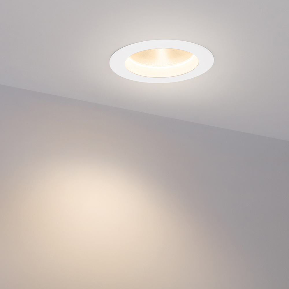 Светодиодный светильник LTD-105WH-FROST-9W Warm White 110deg (Arlight, IP44 Металл, 3 года) Arlight 021067