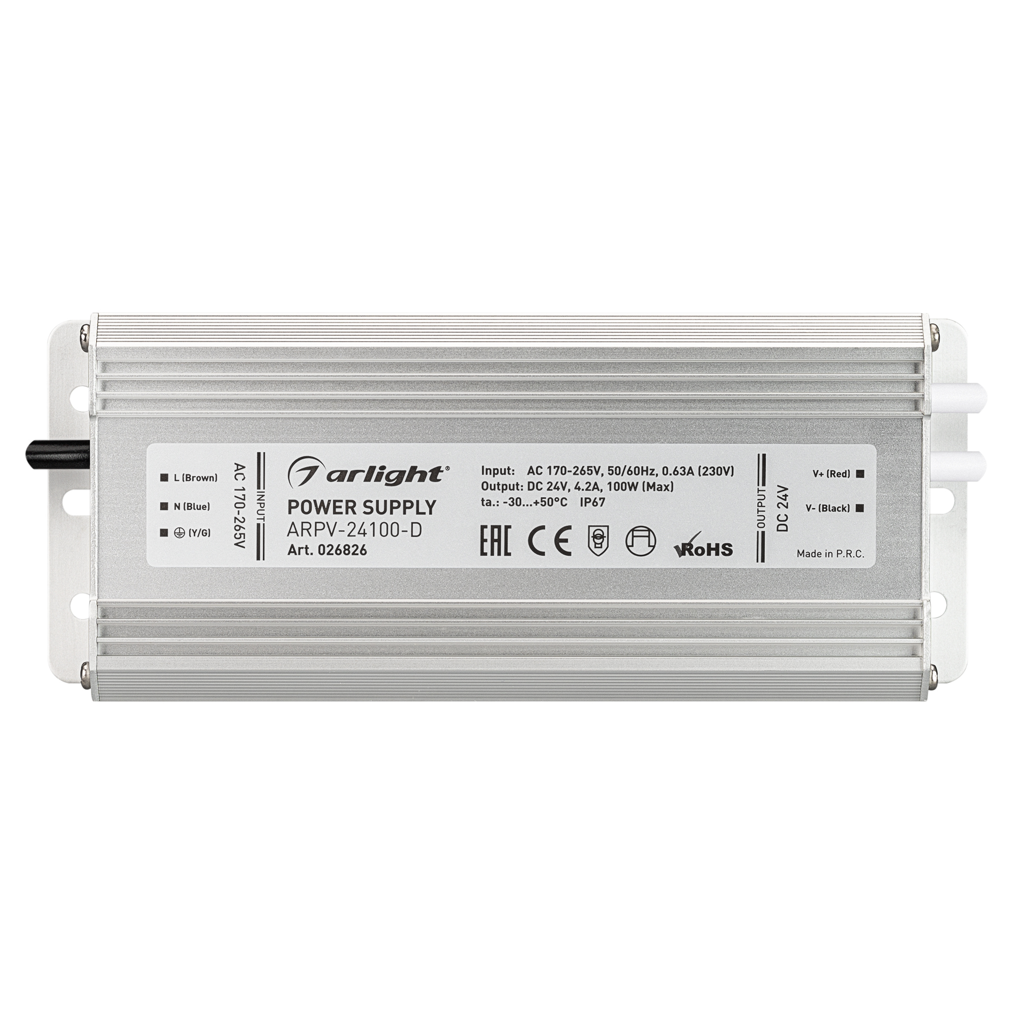 Блок питания arpv-24080-slim-d (24v 3. 16a, 100w) (arlight, ip67 металл, 3 года) артикул 033093. 025027(1) блок питания arpv-24060-slim-d (24v, 2. Электрохимический ряд напряжений стенд. Напряжение 170.
