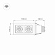 Светильник CL-KARDAN-S180x102-2x9W White (WH, 38 deg) (Arlight, IP20 Металл, 3 года) Arlight 024128