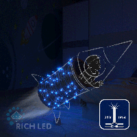 Светодиодная гирлянда Rich LED 10 м, 100 LED, 24 В, соединяемая, синяя, мерцающая, прозрачный провод Светодиодная гирлянда Rich LED 10 м, 100 LED, 24 В, соединяемая, синяя, мерцающая, прозрачный провод