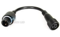 Переходник для подачи питания гирляндам 3 pin от блоков на 2  pin, черный. Для: гирлянд 20 м.черный #