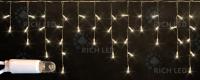 Светодиодная бахрома Rich LED, 3*0.5 м, теплая белая, белый резиновый провод, Светодиодная бахрома Rich LED, 3*0.5 м, теплая белая, белый резиновый провод,