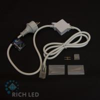 Комплект подключения для одностороннего неона (RL-FX816-120-220V), до 50 метров, белый провод Комплект подключения для одностороннего неона (RL-FX816-120-220V), до 50 метров, белый провод