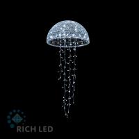 Светодиодная медуза Rich LED, 30 см, белая