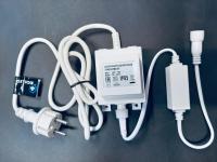 Трансформатор 220/24 В , усиленная влагозащита IP65, герметичный, 60 Вт, шнур подключения  с выпрямителем тока 1.5 м.