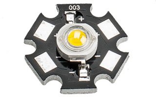 Мощный светодиод ES-STAR-3W Yellow (ANR, STAR type)