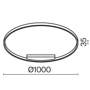 Светильник светодиодный потолочный Maytoni Rim MOD058CL-L65B3K