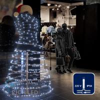Светодиодная гирлянда Rich LED 10 м, 100 LED, 220 В, соединяемая, белая, прозрачный провод,