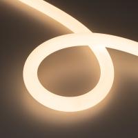 Гибкий неон MOONLIGHT-TOP-FP-X1088-D25mm 24V Warm3000 (20 W/m, IP65, 5m, wire x1, Arlight, Вывод кабеля прямой)