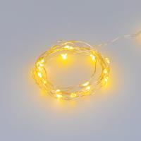 Светодиодная гирлянда ARD-DEW-HOME-2000-CLEAR-20LED-STD Yellow (1.5V, Battery Pack, Cork) (Ardecoled, IP20)