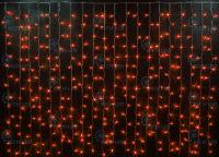 Светодиодный занавес (дождь) Rich LED 2*1 м облегченный, влагозащитный колпачок, белый*, белый провод,