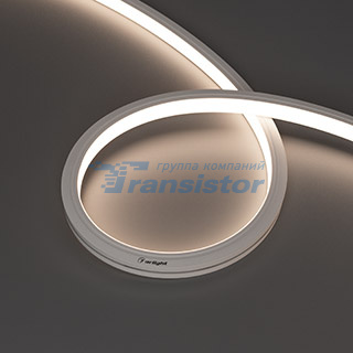 Светодиодная лента герметичная MOONLIGHT-TOP-X280-16x16mm 24V Warm3500 (10 W/m, IP67, 15m, wire x1) (Arlight, Вывод боковой, 5 лет)