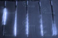Светодиодные тающие сосульки Rich LED, витая форма, комплект 10 шт. по 50 см, белый, 12 B, соединяемый.