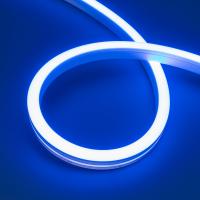 Гибкий неон MOONLIGHT-SIDE-A140-12x17mm 24V Blue (8 W/m, IP67, 5m, wire x2, Arlight, Вывод кабеля боковой)