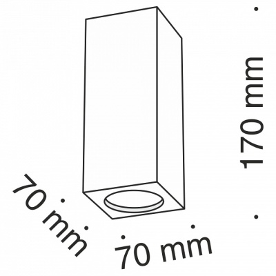 Потолочный светильник Technical C006CW-01W