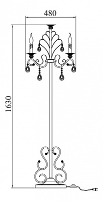 Торшер Maytoni Aria ARM430-33-WG