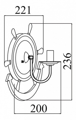 Бра Maytoni Frigate ARM624-01-R