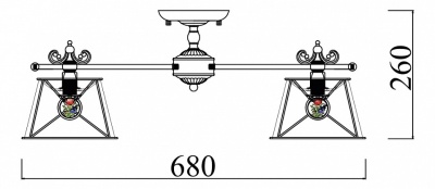 Потолочная люстра Maytoni Itella ARM620-05-W