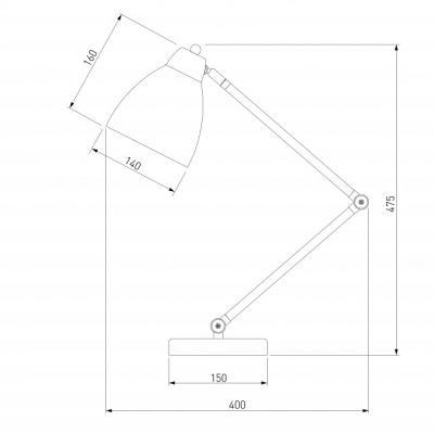 Настольная лампа офисная Eurosvet Loft 01024/1 белый