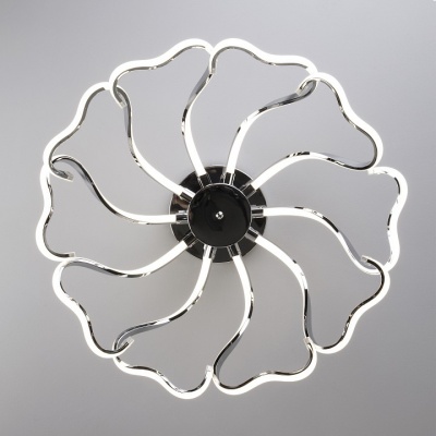 Потолочная люстра Eurosvet Begonia 90095/10 хром 100W