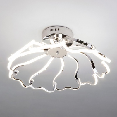 Потолочная люстра Eurosvet Begonia 90095/10 хром 100W