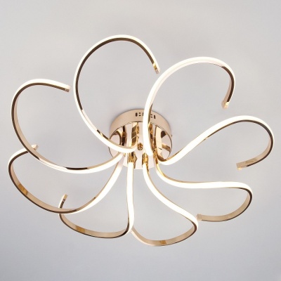 Потолочная люстра Eurosvet Wisteria 90096/8 золото 75W