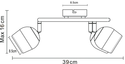Спот Arte Lamp Echeggio A1558AP-2CC
