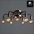 Потолочная люстра Arte Lamp Gelo A6001PL-7BK Потолочная люстра Arte Lamp Gelo A6001PL-7BK