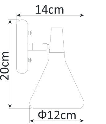 Спот Arte Lamp Ciclone A9154AP-1WH