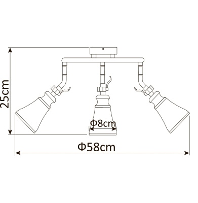 Спот Arte Lamp Vento A9231PL-3AB