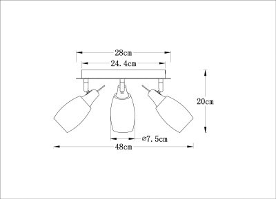 Спот Arte Lamp Volare A4590PL-3SS