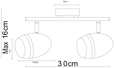 Спот Arte Lamp Bombo A6701PL-2CC