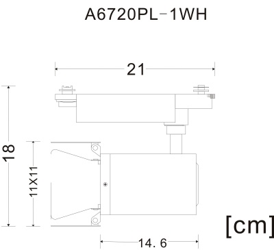 Светильник на штанге Arte Lamp Track Lights A6720PL-1WH