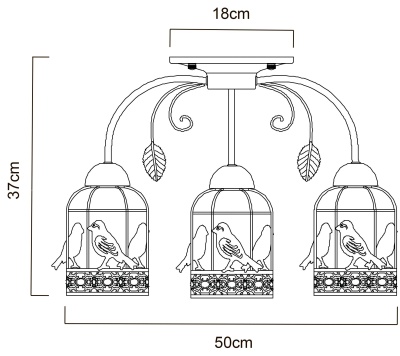 Потолочная люстра Arte Lamp Cincia A5090PL-3WG