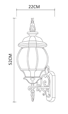 Светильник на штанге Arte Lamp Atlanta A1041AL-1BN