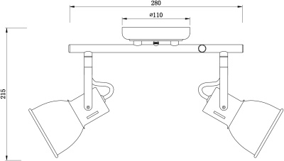 Спот Arte Lamp Jovi A1677PL-2BK